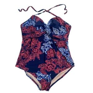 Isabel Maternity | Flower | Halter | Swimsuit | Size:  XXL